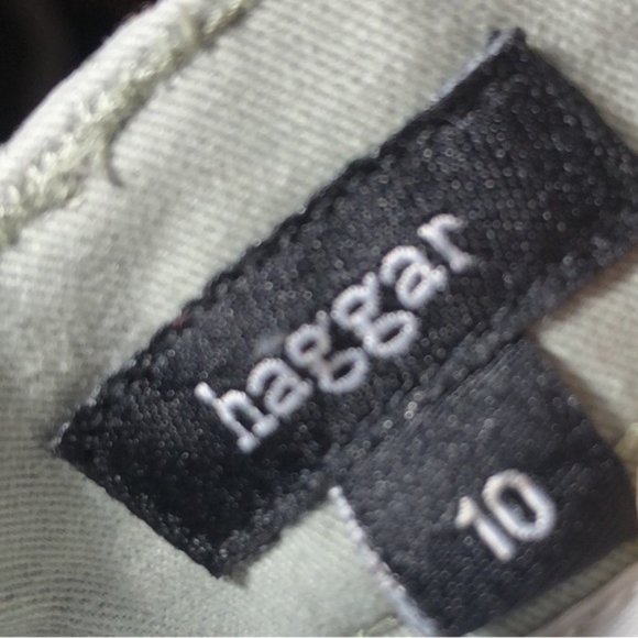 LIKE NEW HAGGAR GRAY/GREEN COTTON CROP 10/30x26 😎 - Picture 2 of 15